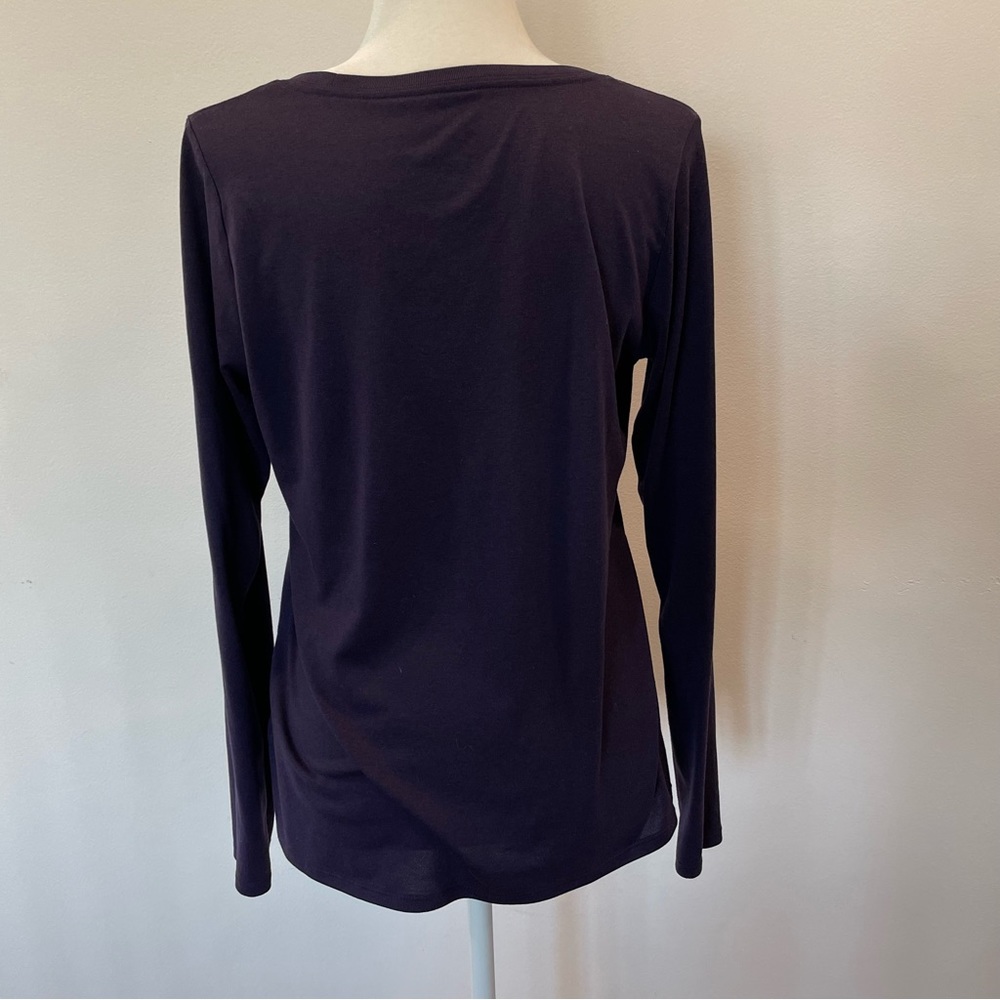 Nike Womens Dri Fit Long Sleeve Tee Athletic Cut T Shirt size Large - Picture 4 of 7